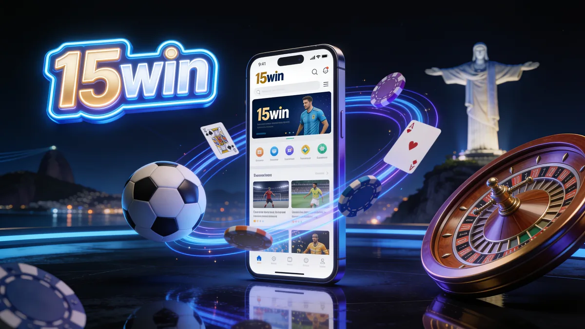 Aplicativo Mobile: guia de 15win para jogadores no Brasil