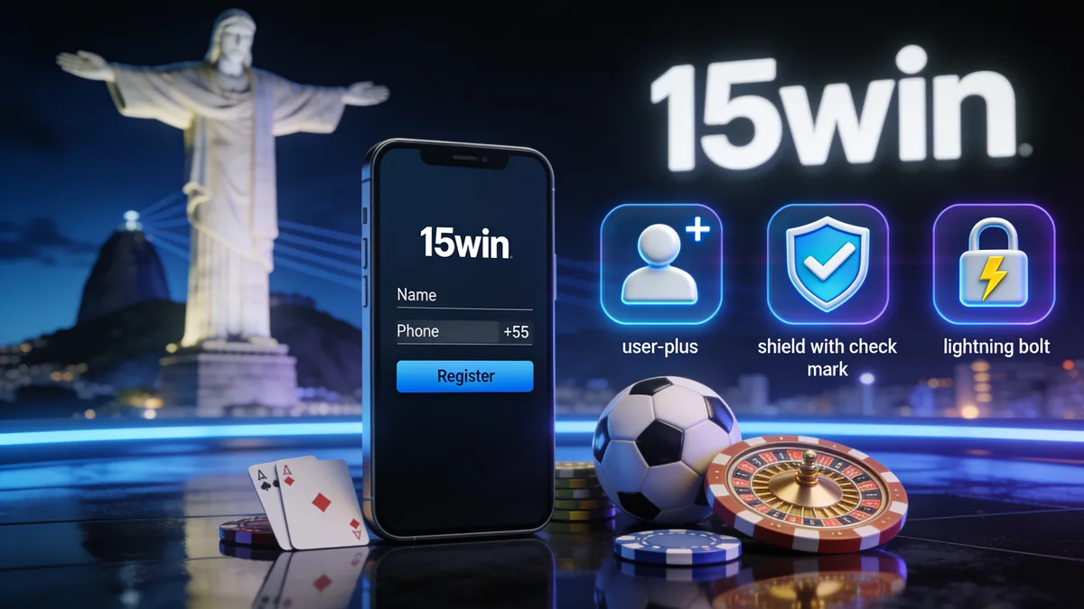 Passo a Passo para se Cadastrar na 15win para jogadores no Brasil